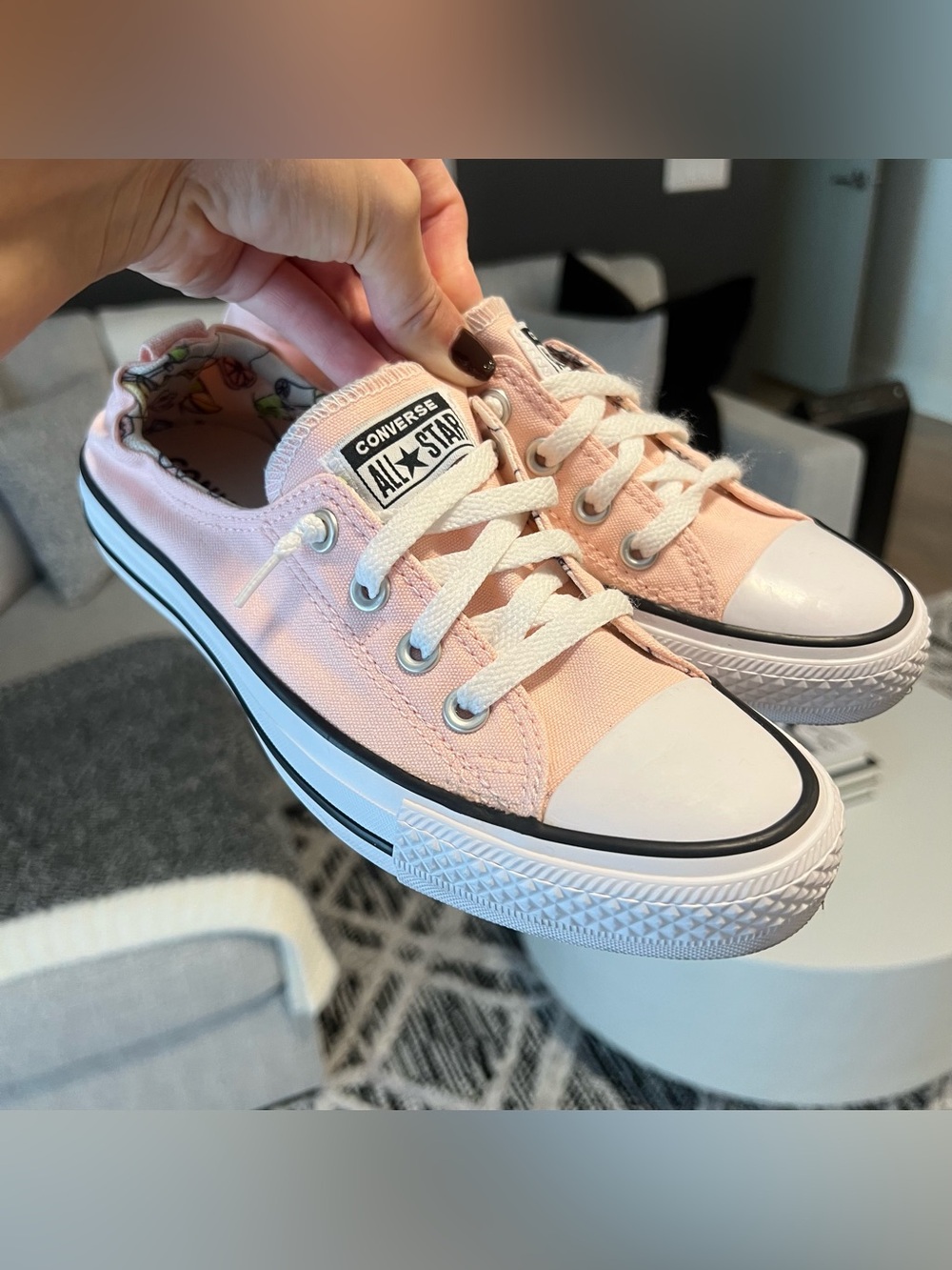 Converse Chuck Taylor All Star Shoreline Slip On Peach Pink Sneakers Women’s 8